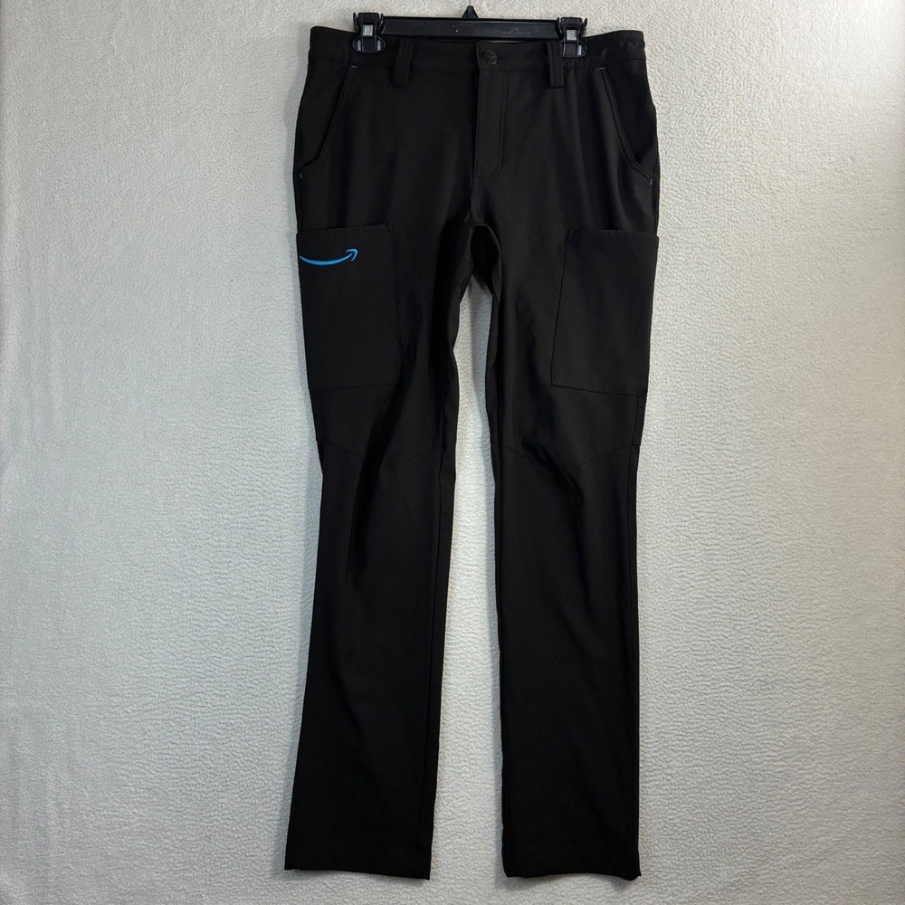 Amazon Pants Men S 34x32 Black Luly Yang Cargo Stretch Workwear Uniform Employee